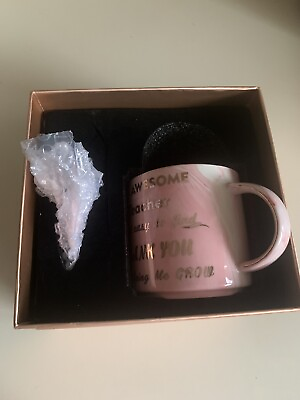 #ad An Awesome Teacherquot; Pink Tye Dyed Mug w Lid and Spoon Thank You Christmas Gift $14.00