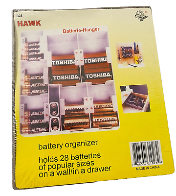 #ad Vintage Hawk Battery Organizer $15.21
