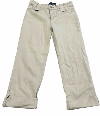 #ad Chadwicks Womens pants size 4 Capri Cream classic $12.77