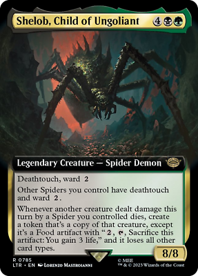 #ad Shelob Child of Ungoliant EXTENDED SURGE FOIL The Lord of the Rings MTG NM M $2.95