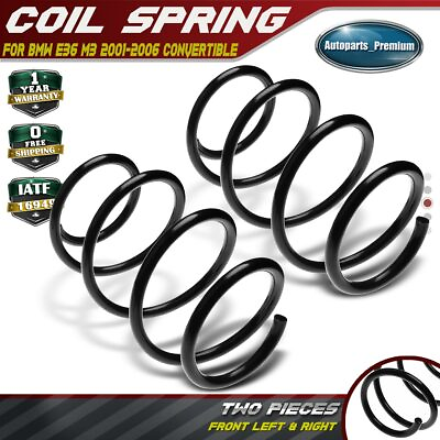 #ad 2 Front Left amp;Right Suspension Coil Springs for BMW E36 M3 2001 2006 Convertible $38.59
