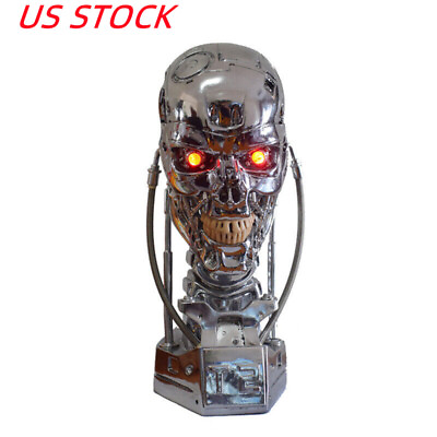 #ad US STOCK 1 1 Terminator T800 Bust Statue T2 Head Sculpture Resin Model Statue $243.60