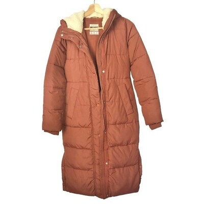 #ad Abercrombie amp; Fitch Ultra Long Terracotta Puffer Jacket XXS $199.95