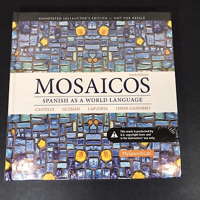 #ad Mosaicos Spanish As a World Language 6th Ed Annotated Instructors Edition HC $19.95