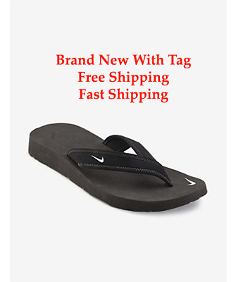 #ad Brand New NIKE CELSO THONG BLACK FLIP FLOP WOMEN Size 5 11 SHIPS SAME DAY $59.99