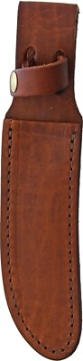 #ad Sheaths Fits 4 5quot; Fixed Blade Genuine Brown Leather One Piece Construction 1206 $12.09