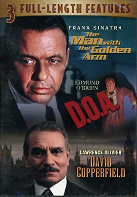 #ad 3 Movies: Man with the Golden Arm D.O.A. David Copperfield DVD NEW $10.98