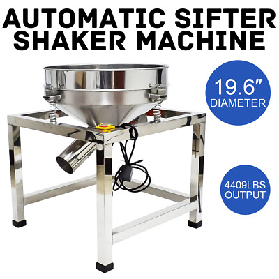 #ad Commercial Automatic Electric Sifter Shaker Machine 80W Vibrating Flour Sifter $474.39