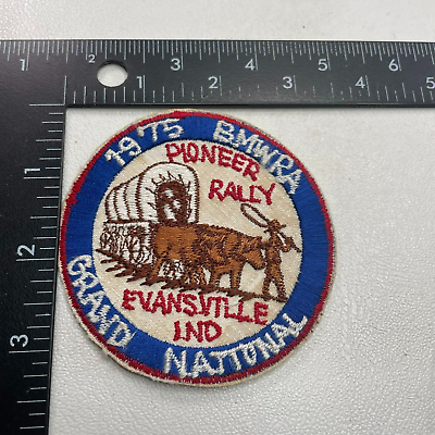 #ad 1975 BMW RA POINEER RALLY Evansvill Indiana Grand National Patch Motorcyle? 30K9 $7.61