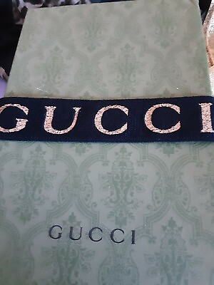 Authentic Empty Gucci Gift Wrapping  tape Ribbon Wrap L1 yard W 2 inch  $26.00