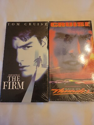 #ad TOM CRUISE THE FIRM amp; DAYS OF THUNDER NEW VHS SEALED LOT OF 2 FREE S H $29.89