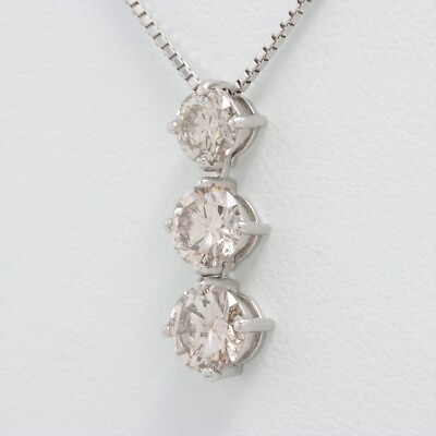 #ad #ad Diamond Necklace Pt900xPt850 4.0g 1.50 $901.10