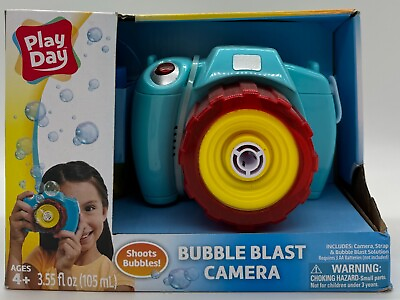 #ad Play Day Bubble Blast Camera Toy Shoots Bubbles Ages 4 PRICED RIGHT Brand New $12.99