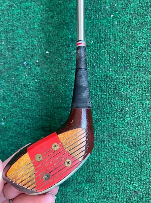#ad Ben Hogan Persimmon 3 Wood Oil Hardened Speed Slot Vintage Golf Club $19.95