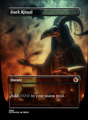 #ad Dark Ritual High Quality Altered Art Custom Cards $7.99