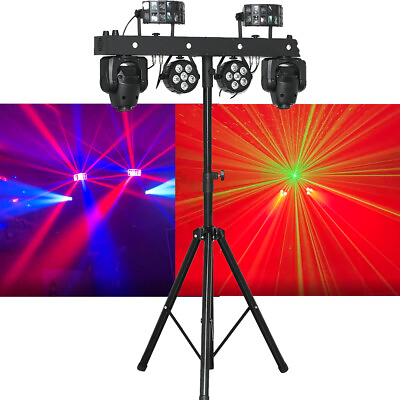 #ad New Light Bar Combine Moving Head Light Stage Lighting Laser Effect with Stand $627.00