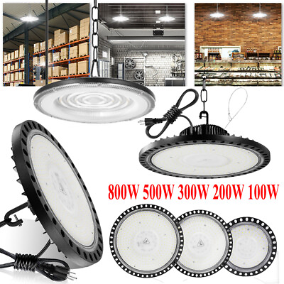 #ad 20 Pack 800W UFO Led High Bay Light Factory Warehouse Commercial Led Shop Lights $19.99