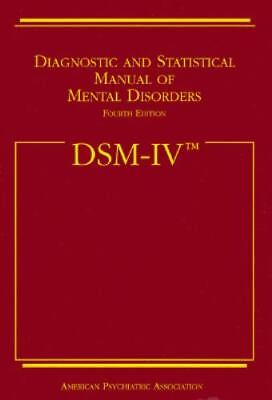 #ad #ad Diagnostic and Statistical Manual of Mental Disorders DSM IV $5.71