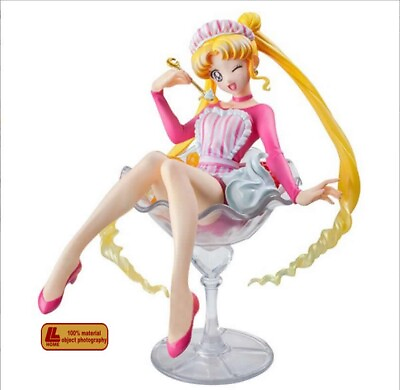 #ad Anime Sailor Moon Tsukino Usagi Ice cream Cute PVC action Figure toy Gift B $30.39