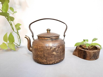 #ad Vintage Bronze Tea Kettle $120.00