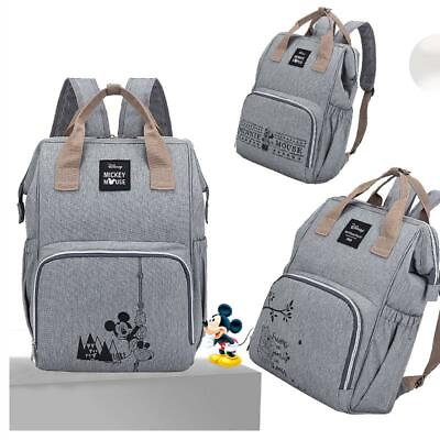 Minnie Mickey Baby Bags for Mom Multifunctional Diaper Bag Backpack $49.99