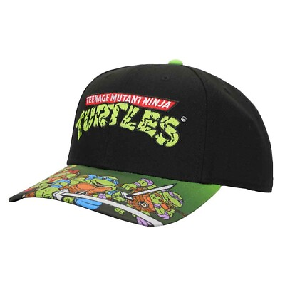 #ad Teenage Mutant Ninja Turtles Classic Snapback Hat Nickelodeon Licensed NEW $25.95