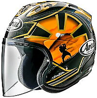 #ad Arai Full Face Helmet VZ RAM PEDROSA SAMURAI SPIRIT Gold Size XS XL NEW $650.00