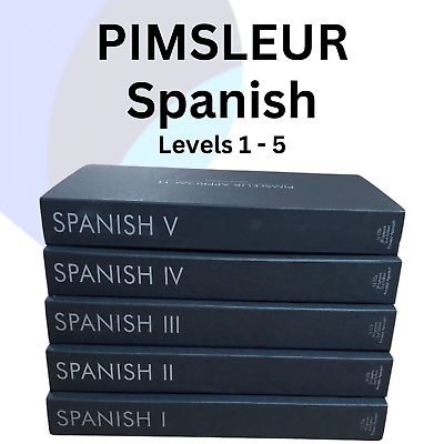 #ad Pimsleur Spanish Levels 1 5 amp; Plus Gold Edition Complete Language Course GBP 19.99