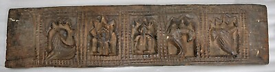 #ad Antique Wooden Big Carving Panel Wall Décor Original Old Fine Hand Carved $199.00