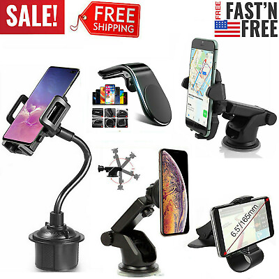 #ad 360° Car Gooseneck Cup Holder Windshield Mount For Cell Phone GPS Universal $10.20