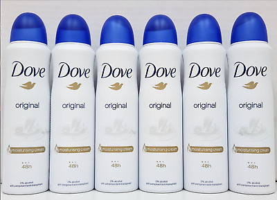 #ad Dove Deodorant Anti perspirant Body Spray 6 Pack Multiple Styles Available $27.95