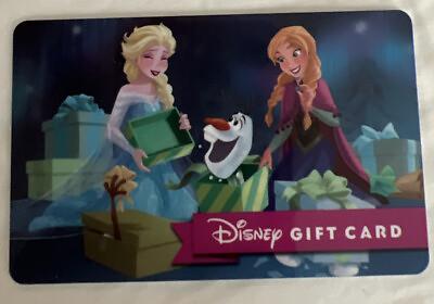 WALT DISNEY FROZEN GIFT CARD Disney World $2.50