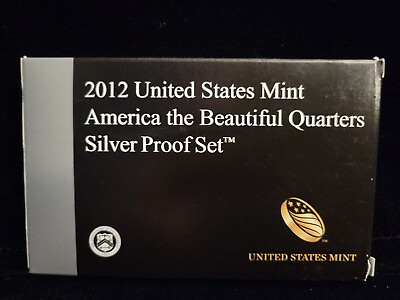 2012 US Mint Silver ATB Quarter Proof Set Beautiful Set Box amp; COA $42.95