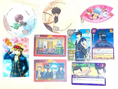 #ad Gintama Ocha Tomo Coaster Wafer Nanja Town Takatenpara Host Gintoki Hijikata $70.77