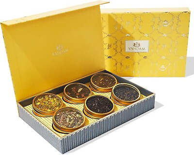 #ad VAHDAM Assorted Tea Gift Sets 180g 6.3oz 6 Teas Luxurious Tea Gift Set $28.95