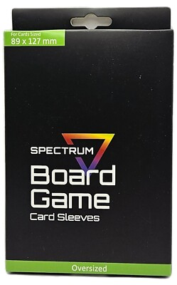 #ad 50 Pack BCW Spectrum Premium Oversized Card Sleeves 89 x 127mm Double Sized $7.95