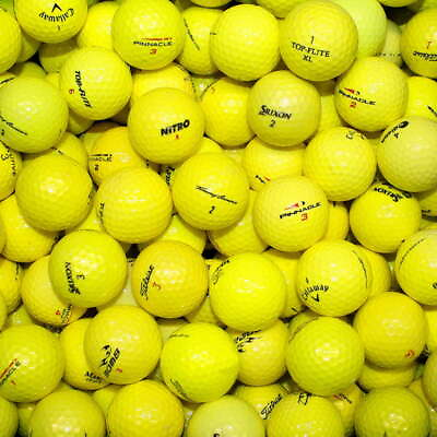 #ad Yellow Pro Mix AAAA Quality 50 Golf Balls $24.20