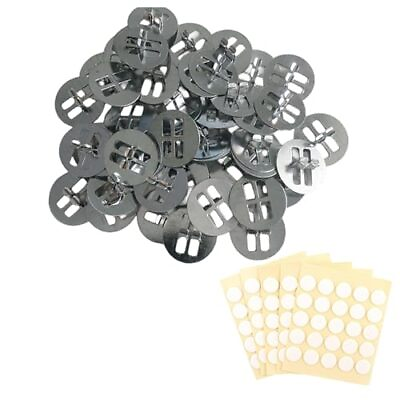 #ad 200pcs Wick Clips Wicks Stickers Stainless Steel Wick Holders for Candle Maki... $9.85