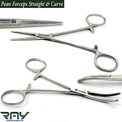 #ad Surgical Artery Hemostatic Locking Clamps Needle Holder Forceps Straight amp; Curve $12.49