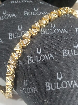 #ad 14k Gold and Diamond Tennis Bracelet 7quot; $1500.00
