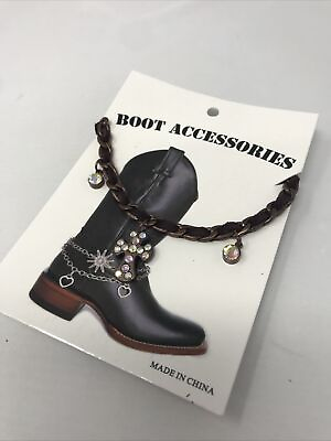 #ad #ad cowboy boot any type accessories for women boot jewelry steel $12.72