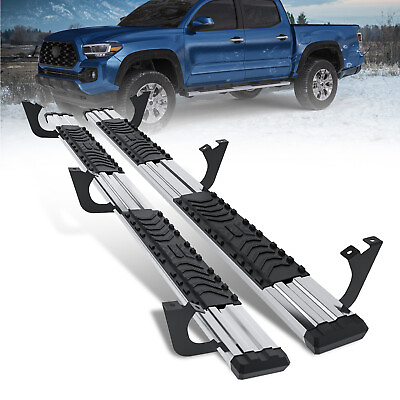 #ad Running Boards Side Steps For 2005 2018 Toyota Tacoma Crew Cab Left amp; Right Side $144.91