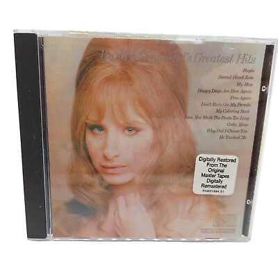 #ad Barbara Streisand Greatest Hits CD 1990 $6.78