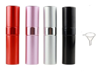 8ML Rotating Aluminum Perfume Mist Spray Mini refillable travel perfume atomizer $7.40