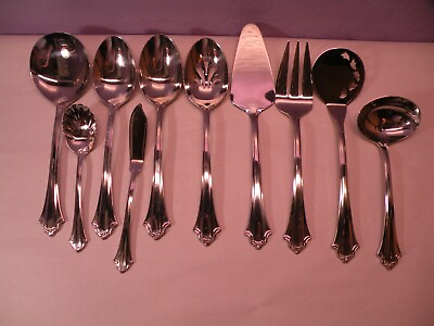 #ad 10 Reed amp; Barton DEVONSHIRE Stainless 18 10 Flatware HOSTESS SERVING SET PIECES $50.19