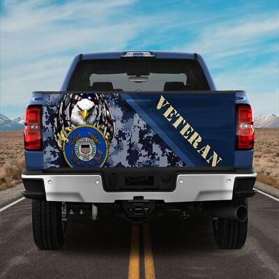 #ad U.s. Coast Guard Veteran Truck Tailgate Decal Sticker Wrap Soldier Gift American $49.99