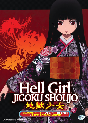 #ad DVD Anime HELL GIRL Jigoku Shoujo Complete Series SEASON 1 4 1 90 Live Movie $26.91