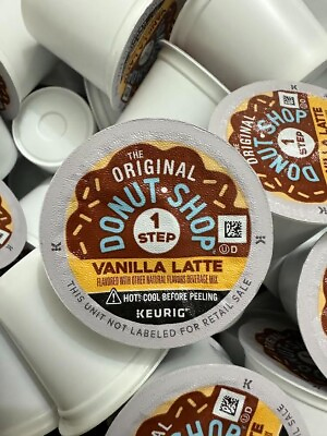 #ad 80 K Cups Donut Shop Vanilla Latte Keurig K Cups Coffee 05 14 2023 BEST BY $32.00