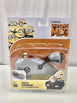 #ad Despicable Me 3 Gru#x27;s Vehicle Free Wheeling Action with Minion Toy Figure NEW $12.49