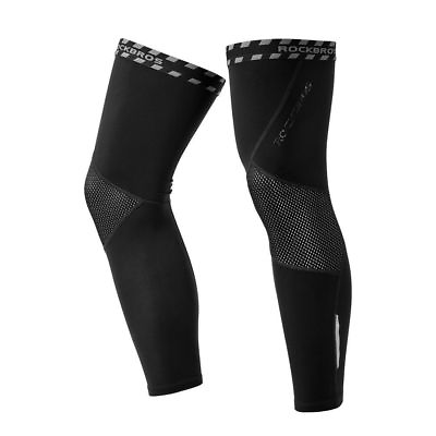 #ad ROCKBROS Winter Fleece Warm Riding Sports Windproof Leg Warmers Black Leg Covers $18.50
